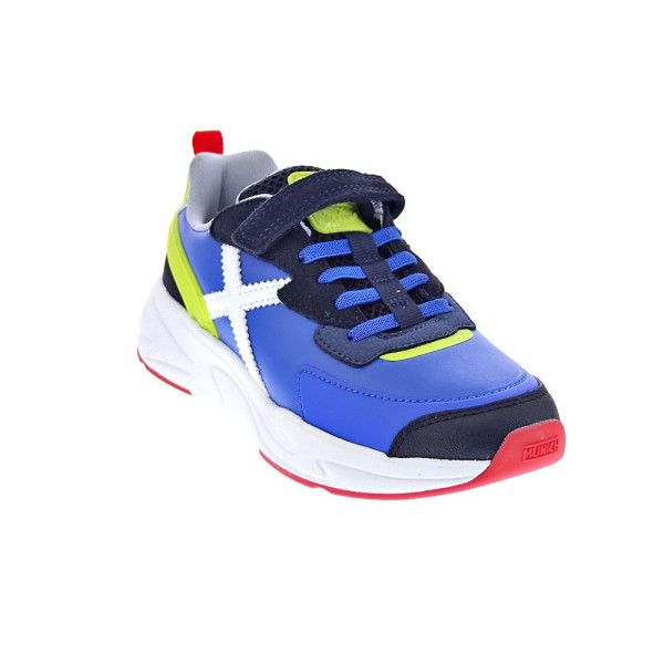 Zapatillas Munich zapatos Niño modelo Mini Track Vco 114 Azul Velcro