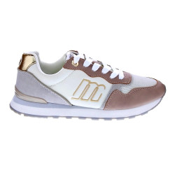 Zapatillas Mtng zapatos Mujer modelo Joggo Beige Cordón