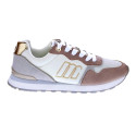 Zapatillas Mtng zapatos Mujer modelo Joggo Beige Cordón