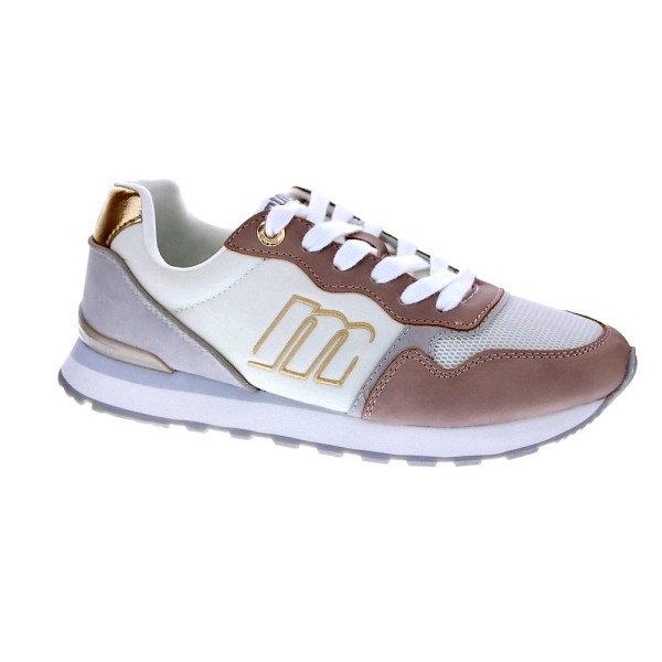 Zapatillas Mtng zapatos Mujer modelo Joggo Beige Cordón