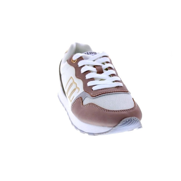 Zapatillas Mtng zapatos Mujer modelo Joggo Beige Cordón