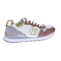 Zapatillas Mtng zapatos Mujer modelo Joggo Beige Cordón