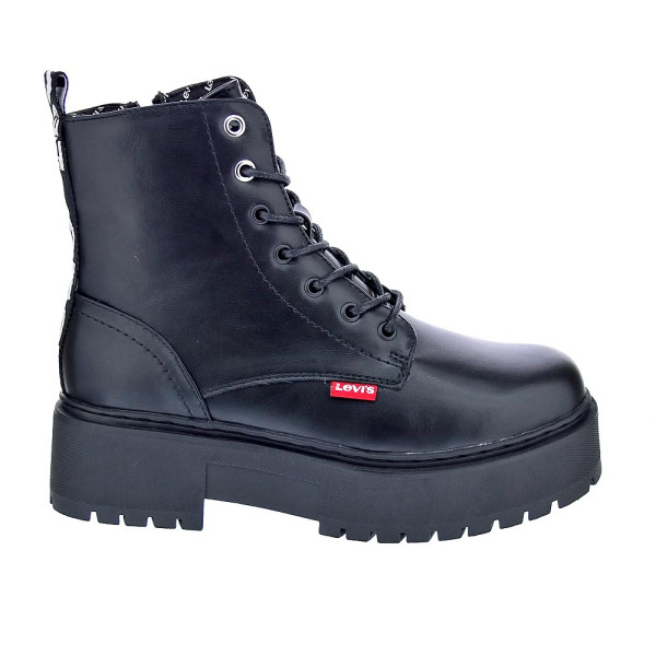 Botines Levis zapatos Niña modelo Cherry Negro Cordón