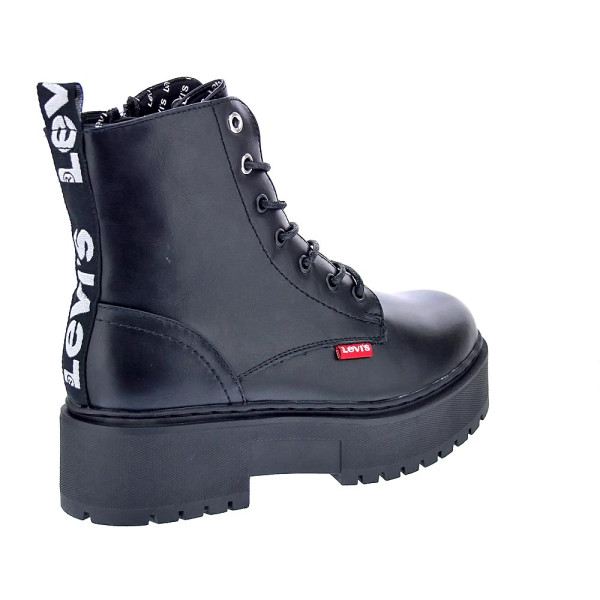 Botines Levis zapatos Niña modelo Cherry Negro Cordón