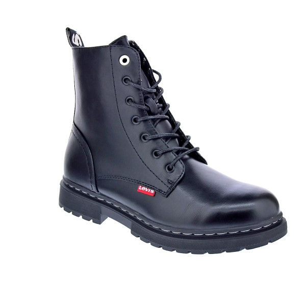 Botines Levis zapatos Niña modelo Catherine Negro Cordón