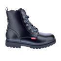 Botines Levis zapatos Niña modelo Catherine Negro Cordón