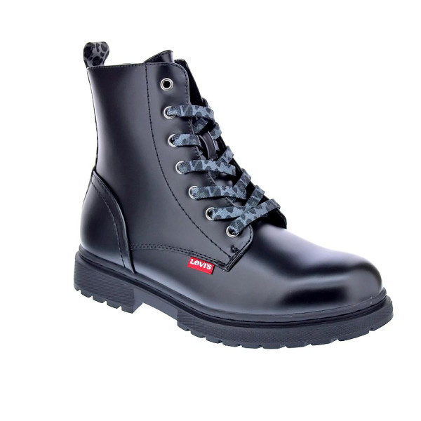 Botines Levis zapatos Niña modelo Catherine Negro Cordón