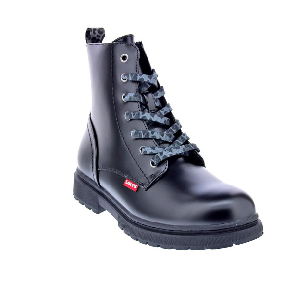 Botines Levis zapatos Niña modelo Catherine Negro Cordón
