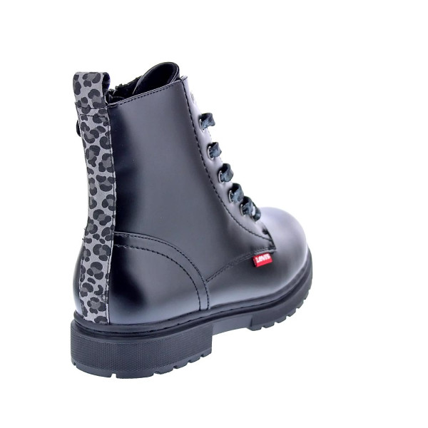 Botines Levis zapatos Niña modelo Catherine Negro Cordón