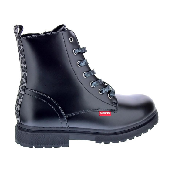 Botines Levis zapatos Niña modelo Catherine Negro Cordón