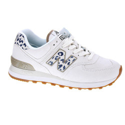 Zapatillas New Balance zapatos Mujer modelo WL574 Beige Cordón 2