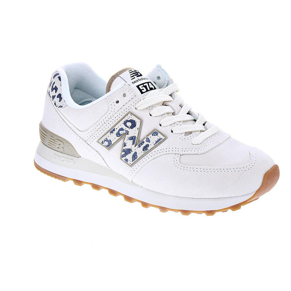 Zapatillas New Balance zapatos Mujer modelo WL574 Beige Cordón