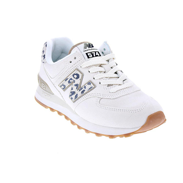 Zapatillas New Balance zapatos Mujer modelo WL574 Beige Cordón