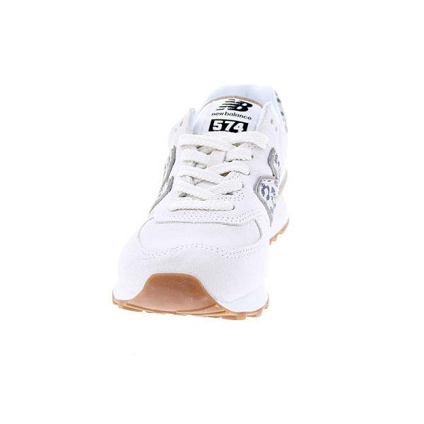 Zapatillas New Balance zapatos Mujer modelo WL574 Beige Cordón