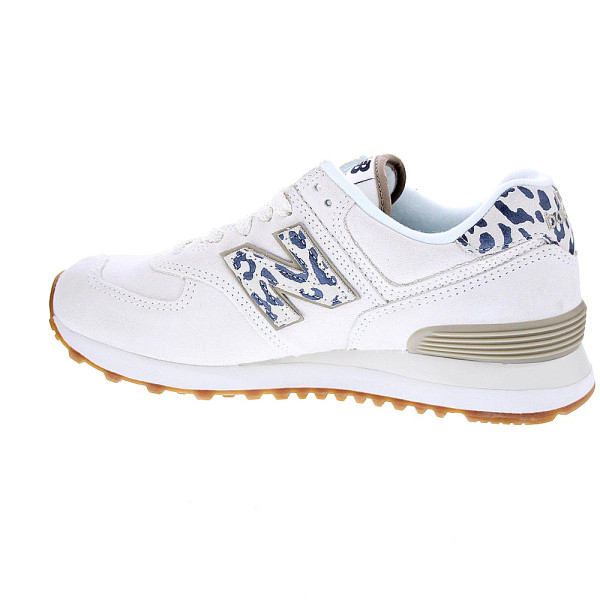 Zapatillas New Balance zapatos Mujer modelo WL574 Beige Cordón