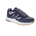 Zapatillas Sun68 AX zapatos Hombre modelo Jaki Bicolor Gris Cordón