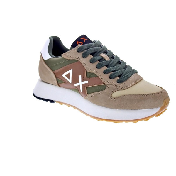 Zapatillas Sun68 AX zapatos Hombre modelo Jaki Bicolor Beige Cordón