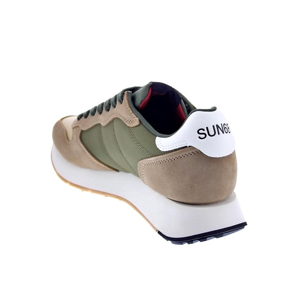 Zapatillas Sun68 AX zapatos Hombre modelo Jaki Bicolor Beige Cordón