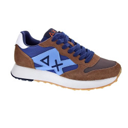 Zapatillas Sun68 AX zapatos Hombre modelo Jaki Bicolor Marrón Cordón 2