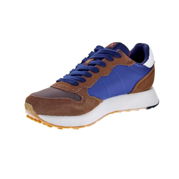 Zapatillas Sun68 AX zapatos Hombre modelo Jaki Bicolor Marrón Cordón