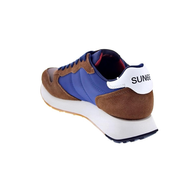 Zapatillas Sun68 AX zapatos Hombre modelo Jaki Bicolor Marrón Cordón
