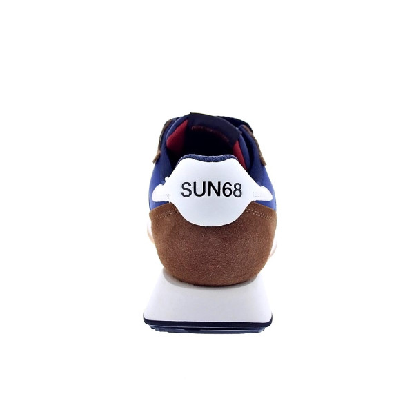 Zapatillas Sun68 AX zapatos Hombre modelo Jaki Bicolor Marrón Cordón