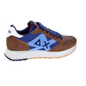 Zapatillas Sun68 AX zapatos Hombre modelo Jaki Bicolor Marrón Cordón