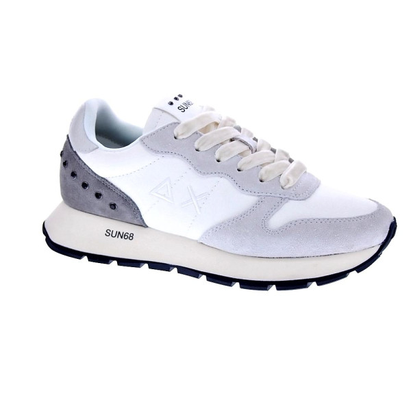 Zapatillas Sun68 AX zapatos Mujer modelo Ally Studs Blanco Cordón
