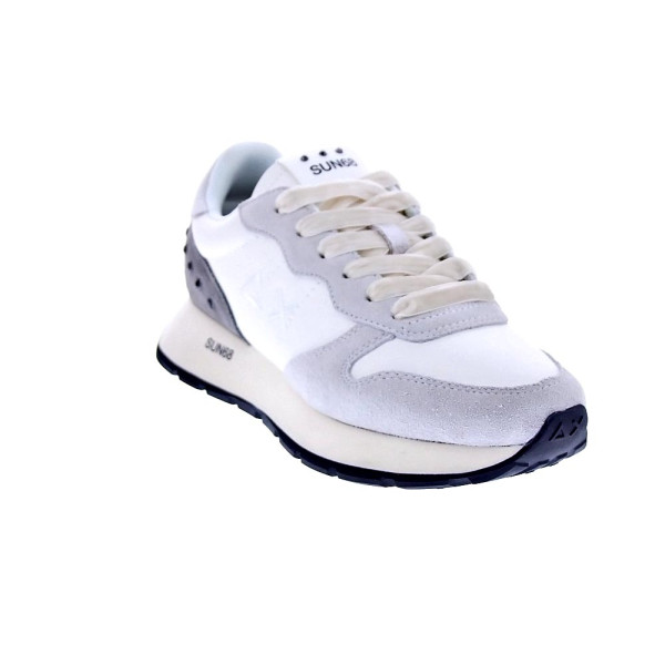 Zapatillas Sun68 AX zapatos Mujer modelo Ally Studs Blanco Cordón