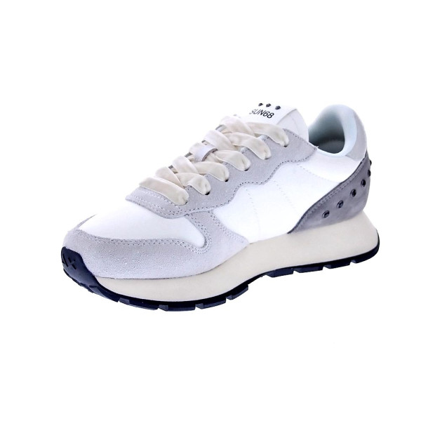 Zapatillas Sun68 AX zapatos Mujer modelo Ally Studs Blanco Cordón
