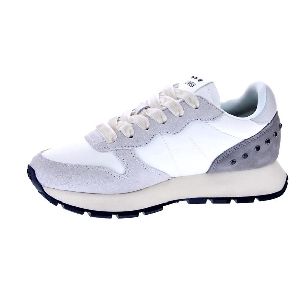 Zapatillas Sun68 AX zapatos Mujer modelo Ally Studs Blanco Cordón