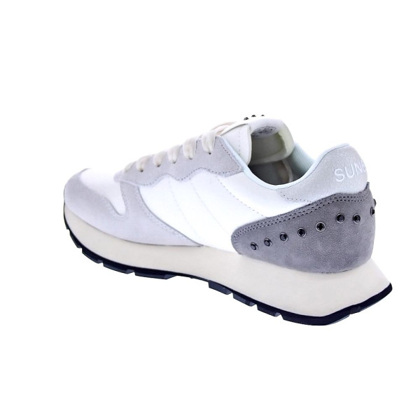 Zapatillas Sun68 AX zapatos Mujer modelo Ally Studs Blanco Cordón