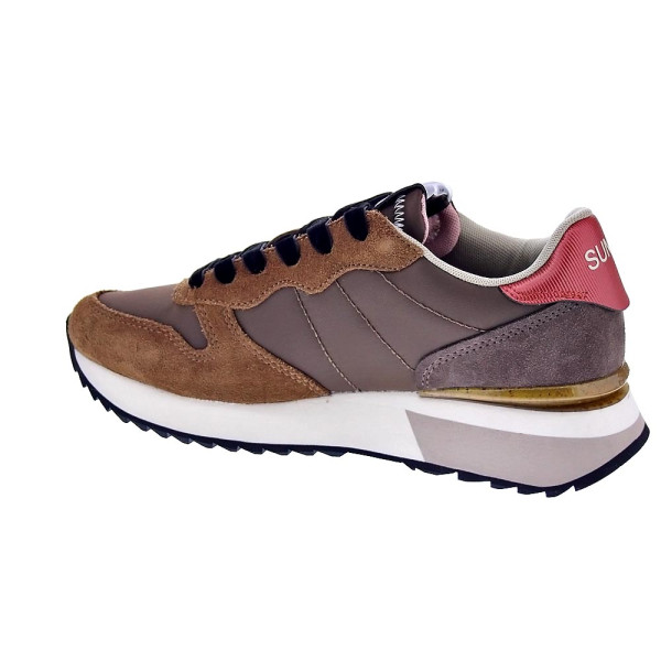 Zapatillas Sun68 AX zapatos Mujer modelo Stargirl Glitter Logo Marrón Cordón