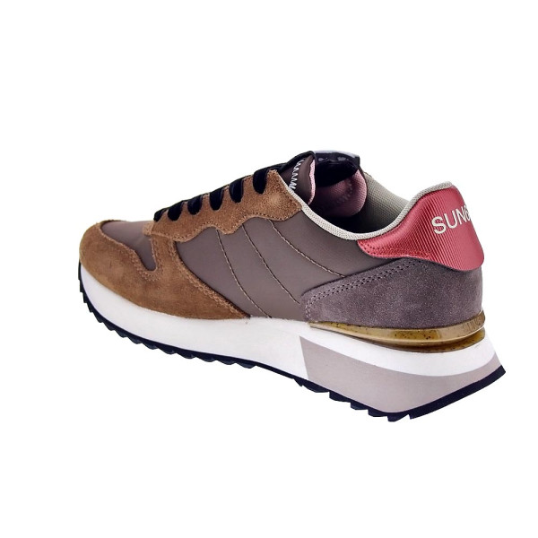 Zapatillas Sun68 AX zapatos Mujer modelo Stargirl Glitter Logo Marrón Cordón