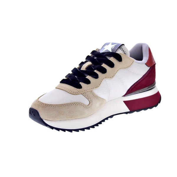 Zapatillas Sun68 AX zapatos Mujer modelo Stargirl Glitter Logo Beige Cordón