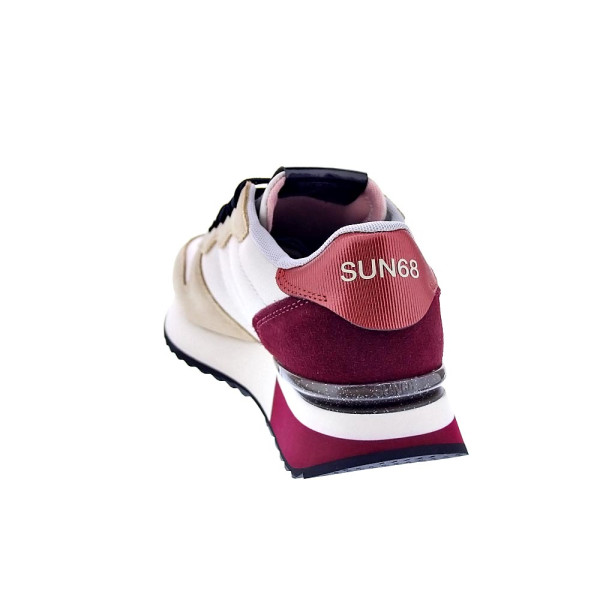 Zapatillas Sun68 AX zapatos Mujer modelo Stargirl Glitter Logo Beige Cordón