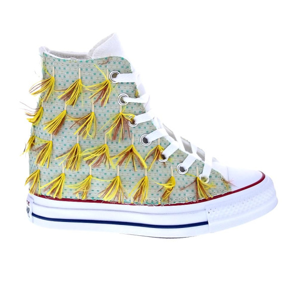 Zapatillas botas Converse zapatos Mujer modelo ChuckTaylor Blanco 