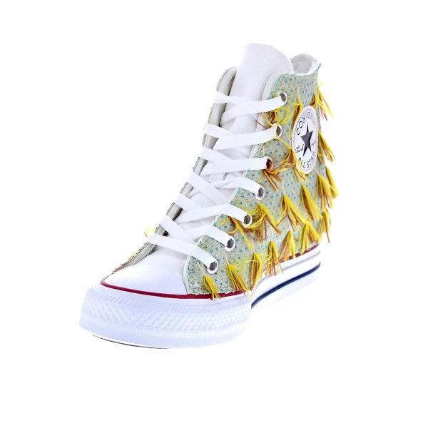 Zapatillas botas Converse zapatos Mujer modelo ChuckTaylor Blanco 