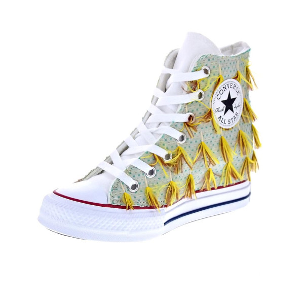 Zapatillas botas Converse zapatos Mujer modelo ChuckTaylor Blanco 