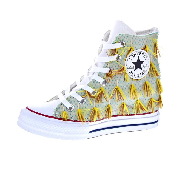 Zapatillas botas Converse zapatos Mujer modelo ChuckTaylor Blanco 