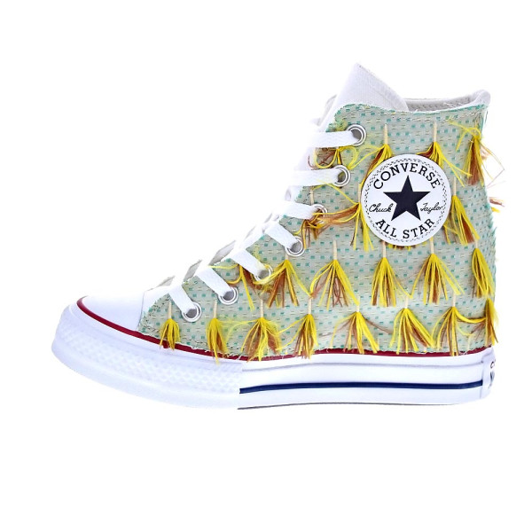 Zapatillas botas Converse zapatos Mujer modelo ChuckTaylor Blanco 