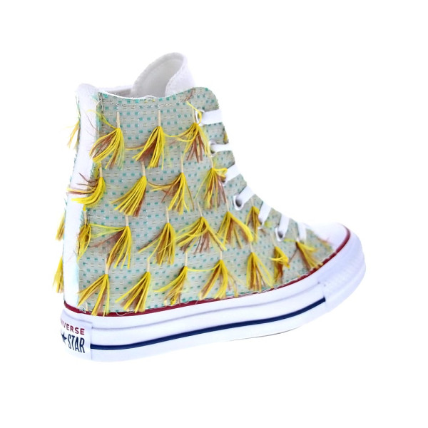 Zapatillas botas Converse zapatos Mujer modelo ChuckTaylor Blanco 