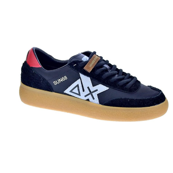Zapatillas Sun68 AX zapatos Hombre modelo Luis Low Negro Cordón