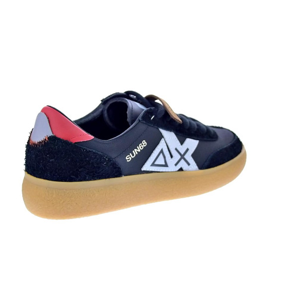 Zapatillas Sun68 AX zapatos Hombre modelo Luis Low Negro Cordón