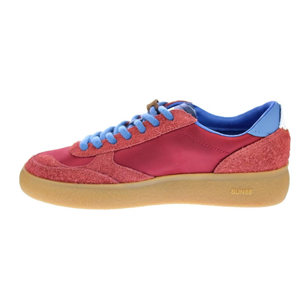 Zapatillas Sun68 AX zapatos Hombre modelo Luis Low Rojo Cordón