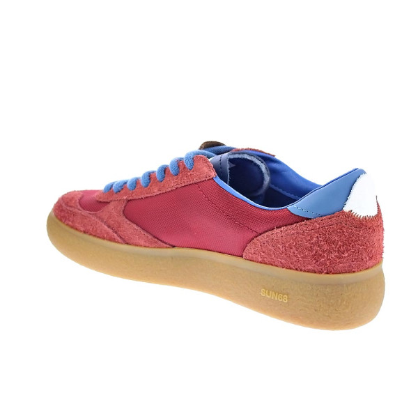 Zapatillas Sun68 AX zapatos Hombre modelo Luis Low Rojo Cordón