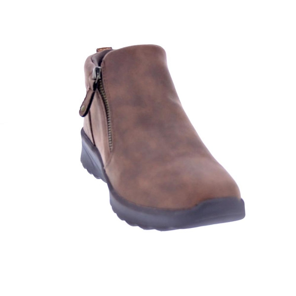 Botines Skechers zapatos Mujer modelo Lovely Vibe Marrón Cremallera