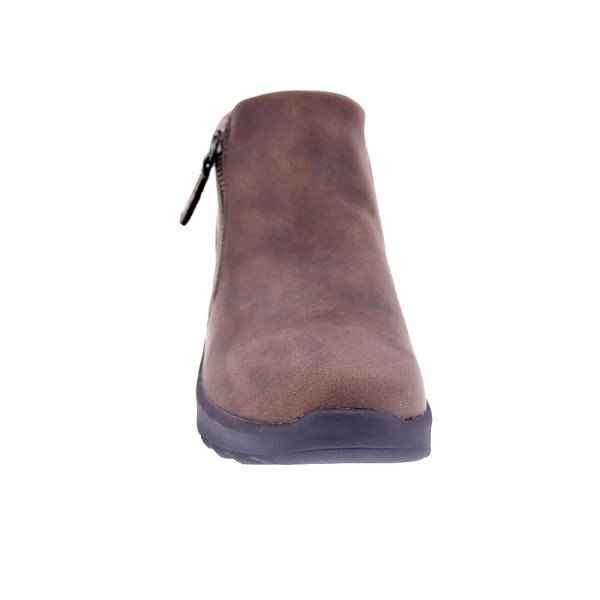 Botines Skechers zapatos Mujer modelo Lovely Vibe Marrón Cremallera