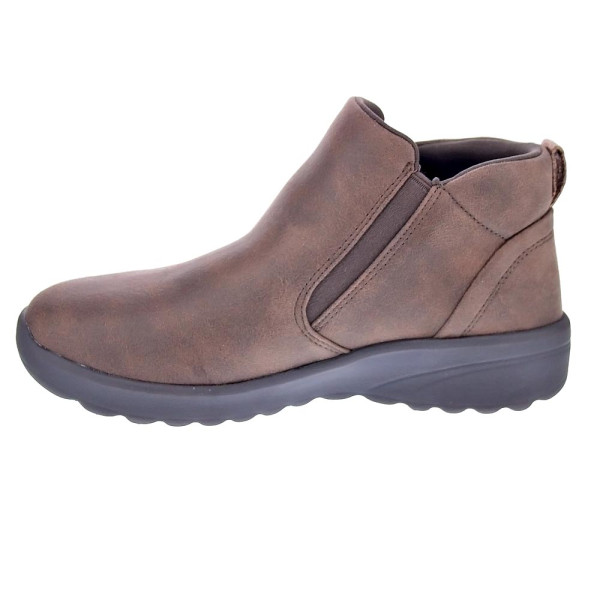 Botines Skechers zapatos Mujer modelo Lovely Vibe Marrón Cremallera