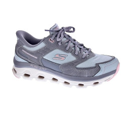Zapatillas Skechers zapatos Mujer modelo Slip-ins Glide Step Sole Gris Cordón 2